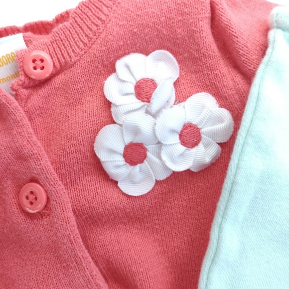 Gymboree baby girl cardigan bodysuit set a22 - Picture 3 of 8
